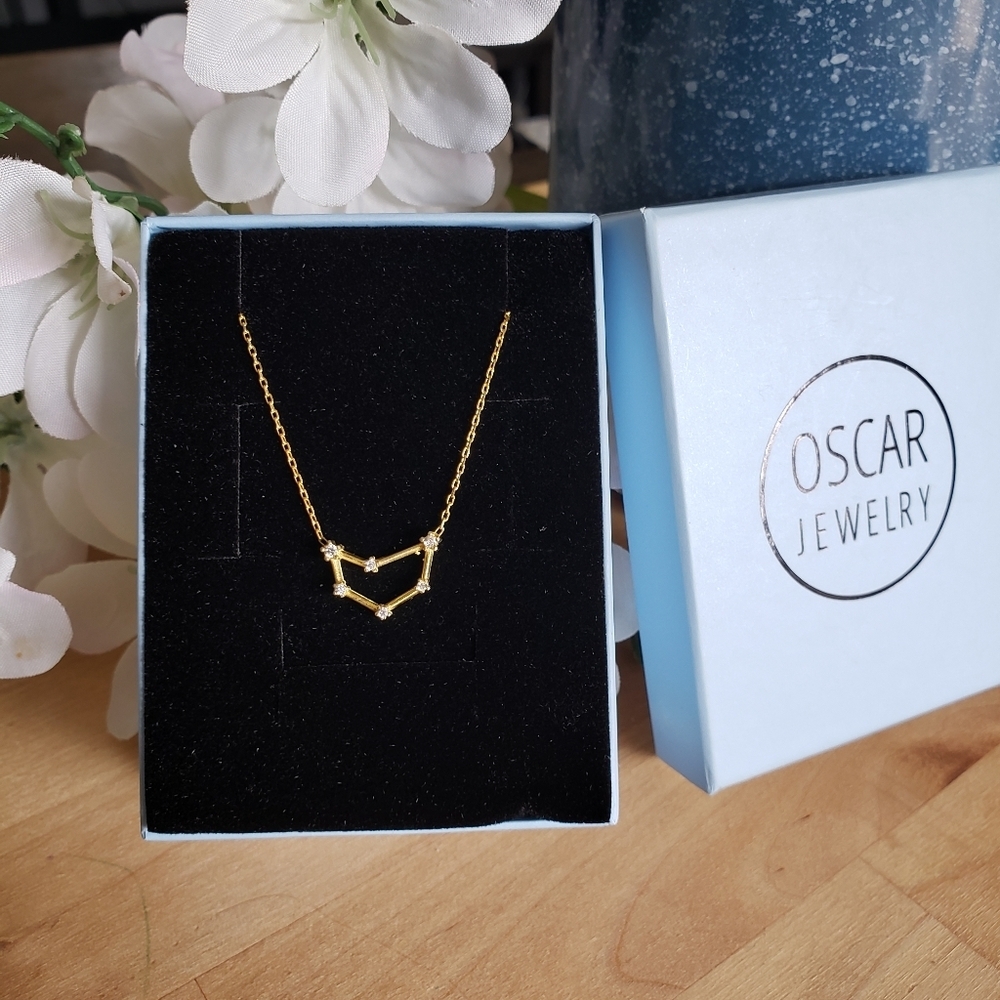 Constellations Necklace/ Zircon Capricorn Necklace